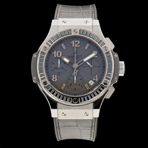 hublot gronograph with diamond bezel|Hublot Big Bang Earl Grey Dial Chronograph Diamond Bezel .